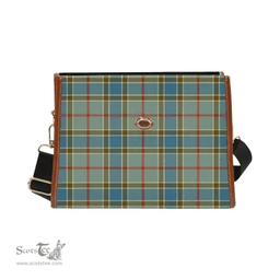 Scottish Canvas Bag Balfour Blue Clan Tartan Waterproof Canvas Bag - Classic Scottish Plaid Tartan Plaid