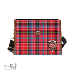 Scottish Canvas Bag Straiton Clan Clan Tartan Waterproof Canvas Bag - Crest Classic Scottish Plaid Tartan Plaid