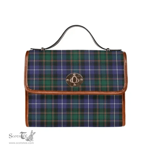 Scottish Canvas Bag MacRae Hunting Modern Clan Tartan Waterproof Canvas Bag - Classic Scottish Plaid Tartan Plaid