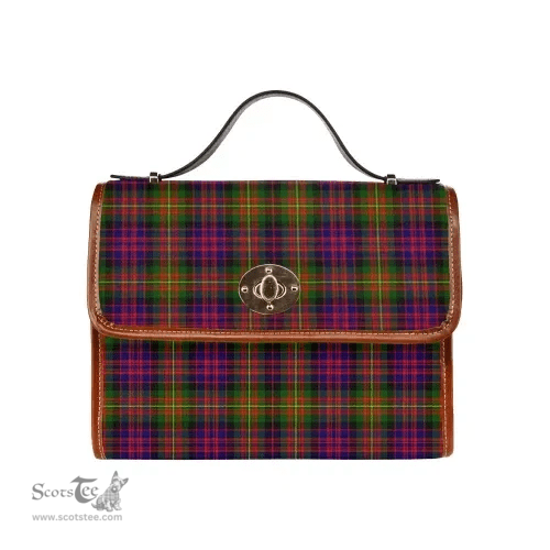Scottish Canvas Bag Carnegie Modern Clan Tartan Waterproof Canvas Bag - Classic Scottish Plaid Tartan Plaid