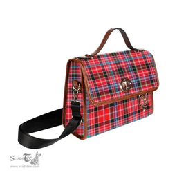 Scottish Canvas Bag Straiton Clan Clan Tartan Waterproof Canvas Bag - Crest Classic Scottish Plaid Tartan Plaid