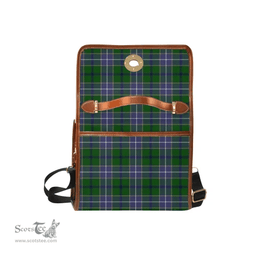 Scottish Canvas Bag Wishart Clan Clan Tartan Waterproof Canvas Bag - Crest Classic Scottish Plaid Tartan Plaid