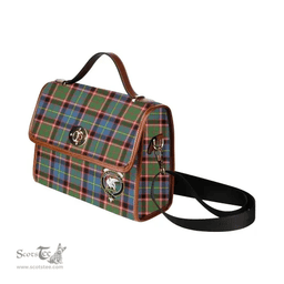 Scottish Canvas Bag Norvel Clan Clan Tartan Waterproof Canvas Bag - Crest Classic Scottish Plaid Tartan Plaid