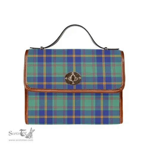 Scottish Canvas Bag US Marine Clan Tartan Waterproof Canvas Bag - Classic Scottish Plaid Tartan Plaid