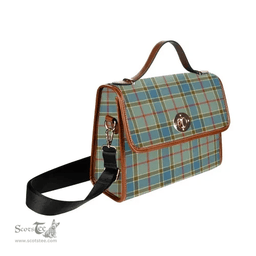 Scottish Canvas Bag Balfour Blue Clan Tartan Waterproof Canvas Bag - Classic Scottish Plaid Tartan Plaid