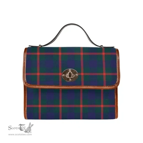 Scottish Canvas Bag Agnew Modern Clan Tartan Waterproof Canvas Bag - Classic Scottish Plaid Tartan Plaid