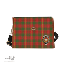 Scottish Canvas Bag Carruthers Clan Clan Tartan Waterproof Canvas Bag - Crest Classic Scottish Plaid Tartan Plaid