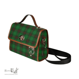 Scottish Canvas Bag Anstruther Clan Clan Tartan Waterproof Canvas Bag - Crest Classic Scottish Plaid Tartan Plaid