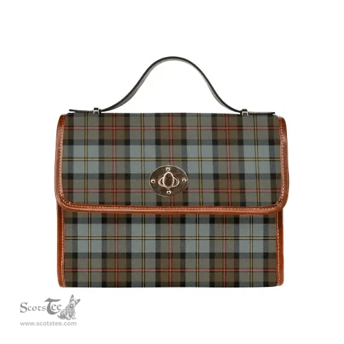 Scottish Canvas Bag MacLeod of Harris Weathered Clan Tartan Waterproof Canvas Bag - Classic Scottish Plaid Tartan Plaid