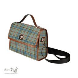 Scottish Canvas Bag Balfour Blue Clan Tartan Waterproof Canvas Bag - Classic Scottish Plaid Tartan Plaid