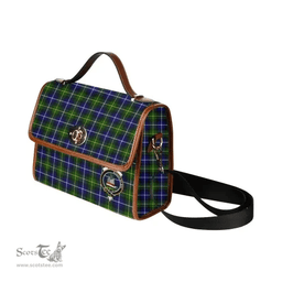 Scottish Canvas Bag MacNeill of Barra Clan Clan Tartan Waterproof Canvas Bag - Crest Classic Scottish Plaid Tartan Plaid
