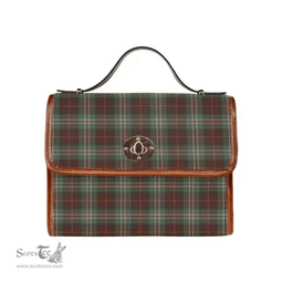 Scottish Canvas Bag Scott Brown Ancient Clan Tartan Waterproof Canvas Bag - Classic Scottish Plaid Tartan Plaid