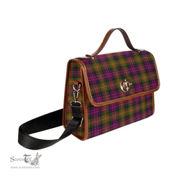 Scottish Canvas Bag Carnegie Modern Clan Tartan Waterproof Canvas Bag - Classic Scottish Plaid Tartan Plaid