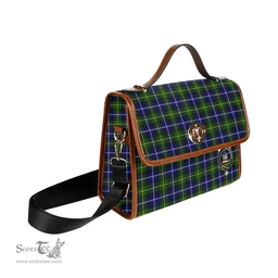 Scottish Canvas Bag MacNeill of Barra Clan Clan Tartan Waterproof Canvas Bag - Crest Classic Scottish Plaid Tartan Plaid