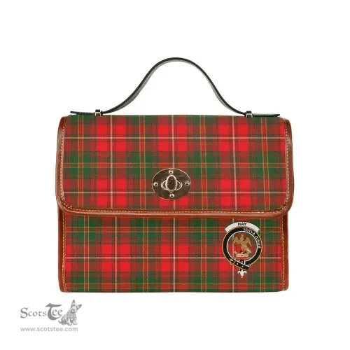 Scottish Canvas Bag Hay Clan Clan Tartan Waterproof Canvas Bag - Crest Classic Scottish Plaid Tartan Plaid