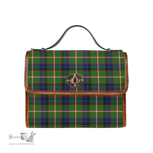 Scottish Canvas Bag Reid Green Clan Tartan Waterproof Canvas Bag - Classic Scottish Plaid Tartan Plaid