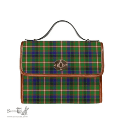 Scottish Canvas Bag Reid Green Clan Tartan Waterproof Canvas Bag - Classic Scottish Plaid Tartan Plaid
