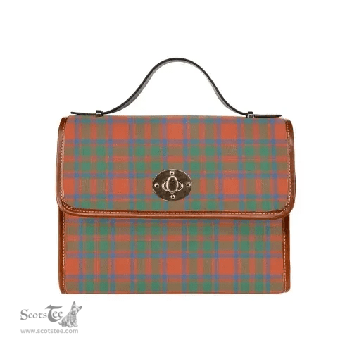 Scottish Canvas Bag MacKintosh Ancient Clan Tartan Waterproof Canvas Bag - Classic Scottish Plaid Tartan Plaid