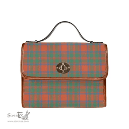 Scottish Canvas Bag MacKintosh Ancient Clan Tartan Waterproof Canvas Bag - Classic Scottish Plaid Tartan Plaid