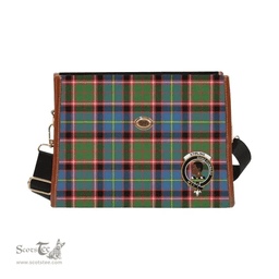 Scottish Canvas Bag Stirling (of Keir) Clan Clan Tartan Waterproof Canvas Bag - Crest Classic Scottish Plaid Tartan Plaid