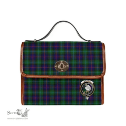 Scottish Canvas Bag Calder (Calder-Campbell) Clan Clan Tartan Waterproof Canvas Bag - Crest Classic Scottish Plaid Tartan Plaid