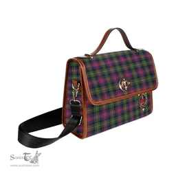 Scottish Canvas Bag Logan Clan Clan Tartan Waterproof Canvas Bag - Crest Classic Scottish Plaid Tartan Plaid