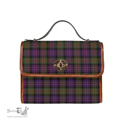 Scottish Canvas Bag MacDonald Modern Clan Tartan Waterproof Canvas Bag - Classic Scottish Plaid Tartan Plaid
