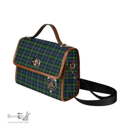 Scottish Canvas Bag MacKenzie Clan Clan Tartan Waterproof Canvas Bag - Crest Classic Scottish Plaid Tartan Plaid