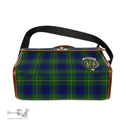Scottish Canvas Bag Johnston Clan Clan Tartan Waterproof Canvas Bag - Crest Classic Scottish Plaid Tartan Plaid