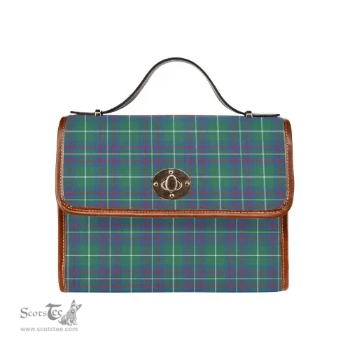 Scottish Canvas Bag Inglis Ancient Clan Tartan Waterproof Canvas Bag - Classic Scottish Plaid Tartan Plaid