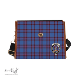 Scottish Canvas Bag Elliot Clan Clan Tartan Waterproof Canvas Bag - Crest Classic Scottish Plaid Tartan Plaid