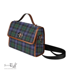 Scottish Canvas Bag MacRae Hunting Modern Clan Tartan Waterproof Canvas Bag - Classic Scottish Plaid Tartan Plaid