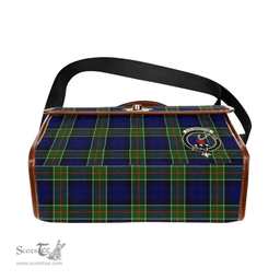 Scottish Canvas Bag Colquhoun Clan Clan Tartan Waterproof Canvas Bag - Crest Classic Scottish Plaid Tartan Plaid