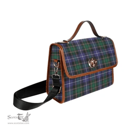 Scottish Canvas Bag MacRae Hunting Modern Clan Tartan Waterproof Canvas Bag - Classic Scottish Plaid Tartan Plaid
