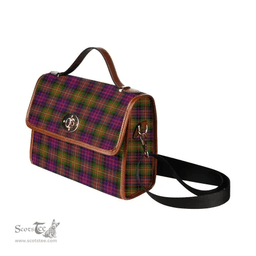 Scottish Canvas Bag Carnegie Modern Clan Tartan Waterproof Canvas Bag - Classic Scottish Plaid Tartan Plaid
