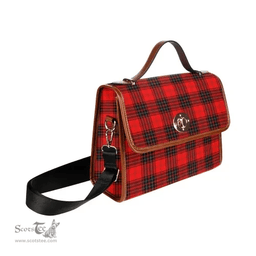 Scottish Canvas Bag Wemyss Modern Clan Tartan Waterproof Canvas Bag - Classic Scottish Plaid Tartan Plaid