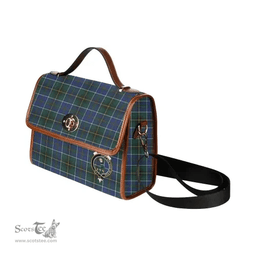 Scottish Canvas Bag MacInnes Clan Clan Tartan Waterproof Canvas Bag - Crest Classic Scottish Plaid Tartan Plaid