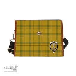 Scottish Canvas Bag Houston Clan Clan Tartan Waterproof Canvas Bag - Crest Classic Scottish Plaid Tartan Plaid