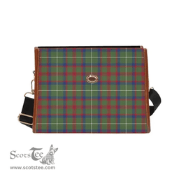 Scottish Canvas Bag Shaw Green Modern Clan Tartan Waterproof Canvas Bag - Classic Scottish Plaid Tartan Plaid