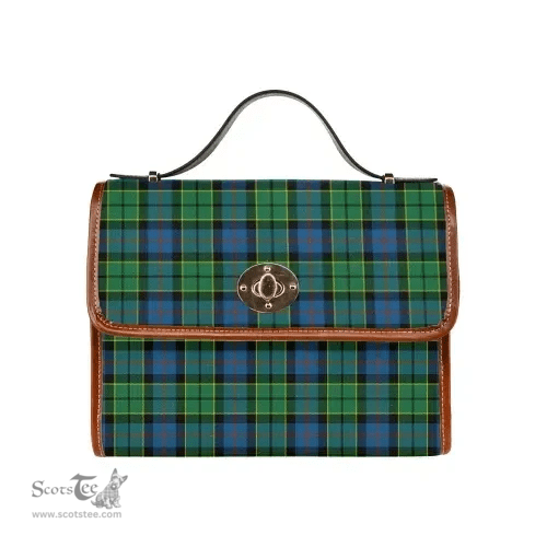 Scottish Canvas Bag Forsyth Ancient Clan Tartan Waterproof Canvas Bag - Classic Scottish Plaid Tartan Plaid