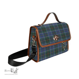 Scottish Canvas Bag MacInnes Clan Clan Tartan Waterproof Canvas Bag - Crest Classic Scottish Plaid Tartan Plaid