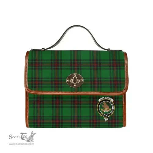 Scottish Canvas Bag Beveridge Clan Clan Tartan Waterproof Canvas Bag - Crest Classic Scottish Plaid Tartan Plaid