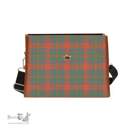 Scottish Canvas Bag MacKintosh Ancient Clan Tartan Waterproof Canvas Bag - Classic Scottish Plaid Tartan Plaid