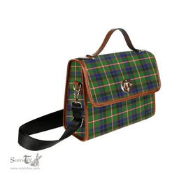 Scottish Canvas Bag Reid Green Clan Tartan Waterproof Canvas Bag - Classic Scottish Plaid Tartan Plaid