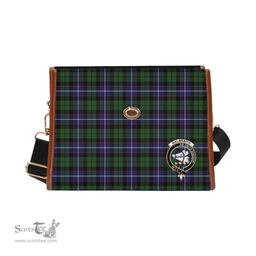 Scottish Canvas Bag Galbraith Clan Clan Tartan Waterproof Canvas Bag - Crest Classic Scottish Plaid Tartan Plaid