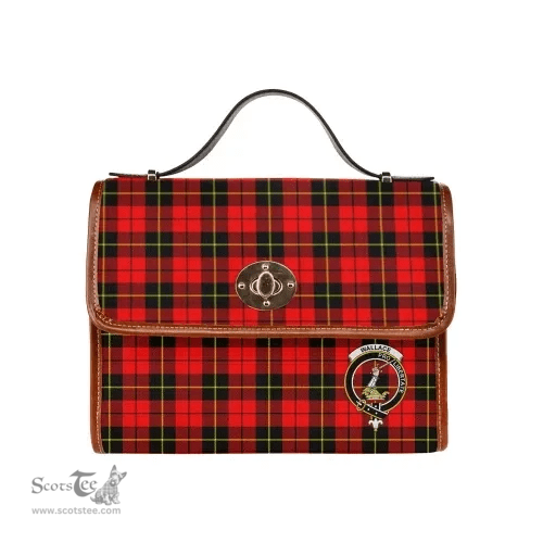 Scottish Canvas Bag Wallace Clan Clan Tartan Waterproof Canvas Bag - Crest Classic Scottish Plaid Tartan Plaid