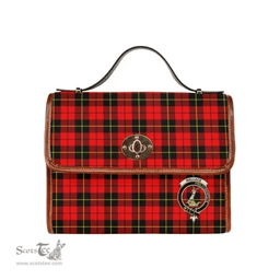 Scottish Canvas Bag Wallace Clan Clan Tartan Waterproof Canvas Bag - Crest Classic Scottish Plaid Tartan Plaid