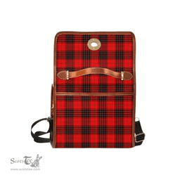 Scottish Canvas Bag Wemyss Modern Clan Tartan Waterproof Canvas Bag - Classic Scottish Plaid Tartan Plaid