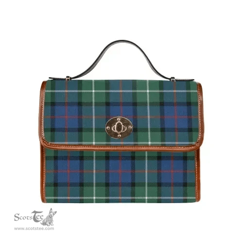 Scottish Canvas Bag Davidson of Tulloch Clan Tartan Waterproof Canvas Bag - Classic Scottish Plaid Tartan Plaid