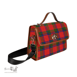 Scottish Canvas Bag Nicolson Modern Clan Tartan Waterproof Canvas Bag - Classic Scottish Plaid Tartan Plaid